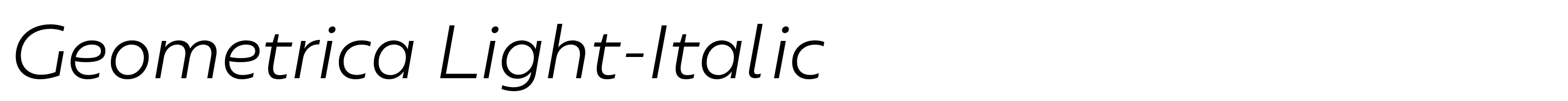 Geometrica Light-Italic